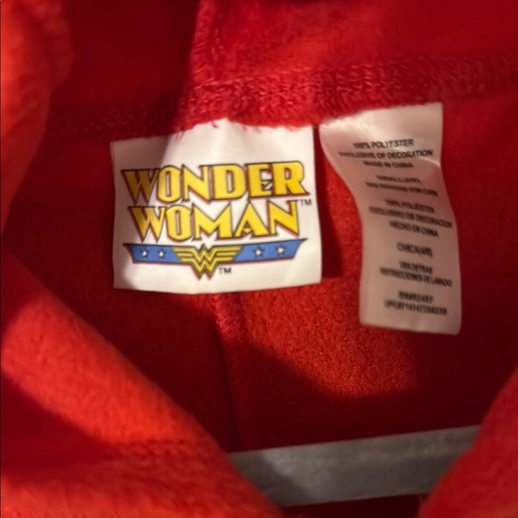 Women's wonder, woman Superhero Hooded Onesie - Red and Blue - Picture 8 of 12